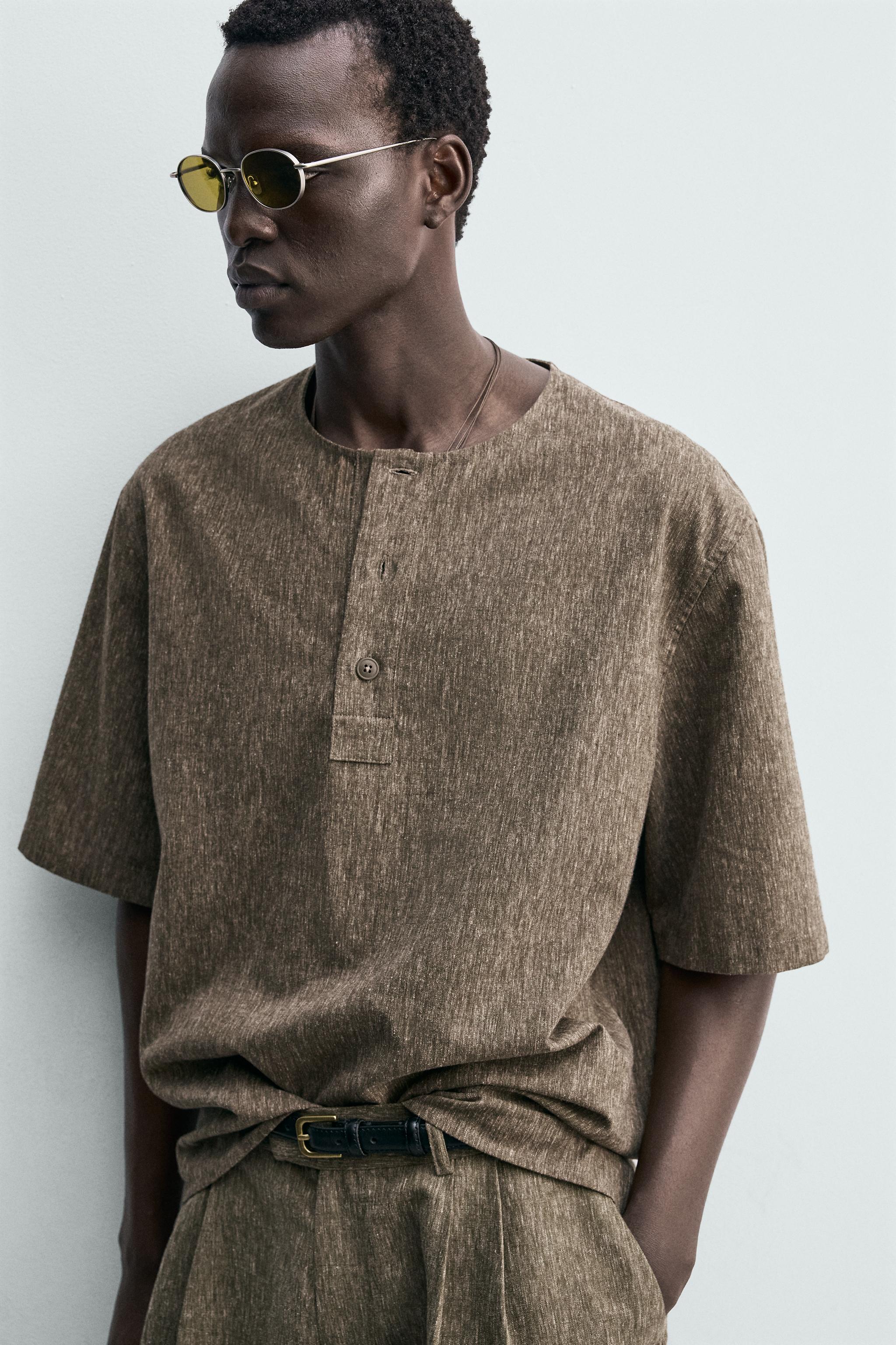 CHEMISE POLO AVEC LIN